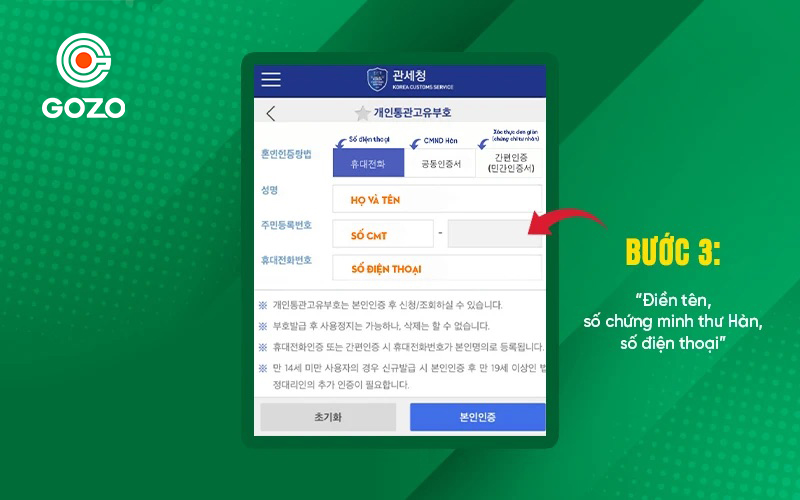 4 bước đăng ký mã số thông quan cá nhân đơn giản