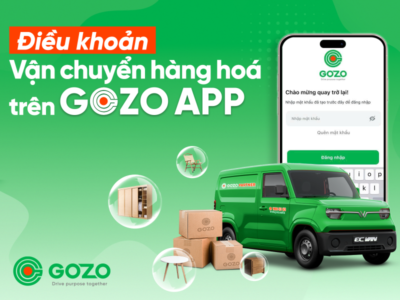 Điều khoản vận chuyển hàng hóa trên GOZO APP