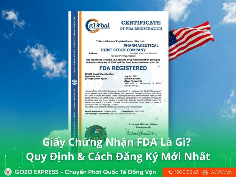 Giấy Chứng Nhận FDA Là Gì? Quy Định Và Cách Đăng Ký Mới Nhất