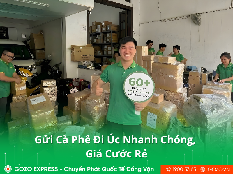 Gửi Cà Phê Đi Úc Nhanh Chóng, Giá Cước Rẻ