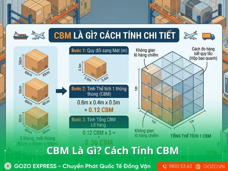 CBM Là Gì? Cách Tính CBM Trong Xuất Nhập Khẩu