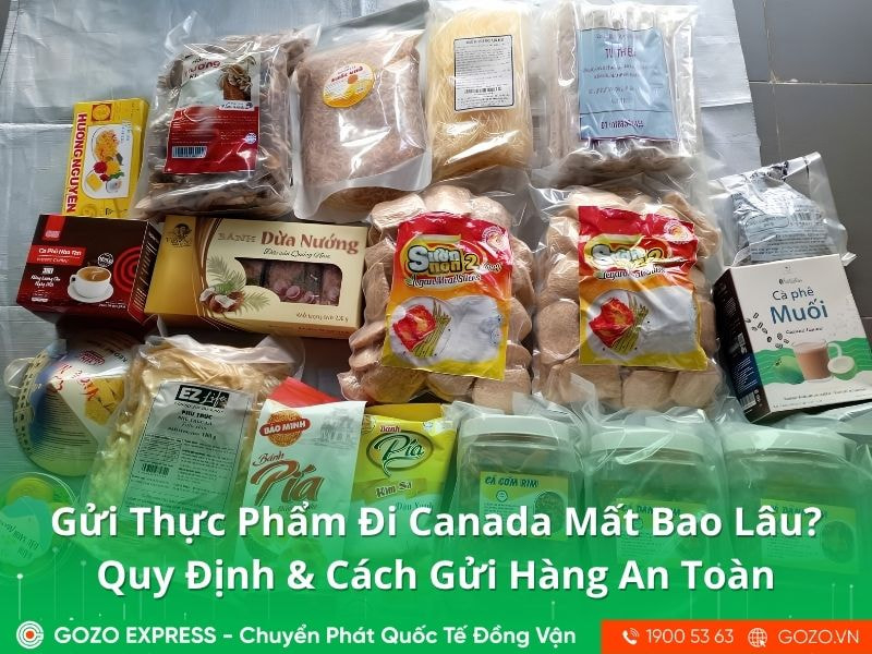 Gửi Thực Phẩm Đi Canada Mất Bao Lâu? Quy Định & Cách Gửi Hàng An Toàn