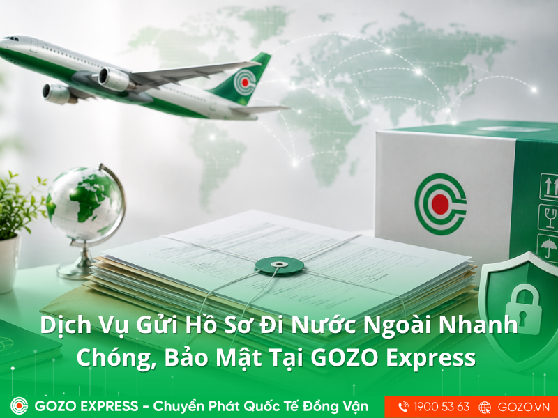 Dịch Vụ Gửi Hồ Sơ Đi Nước Ngoài Bảo Mật Tại GOZO Express 