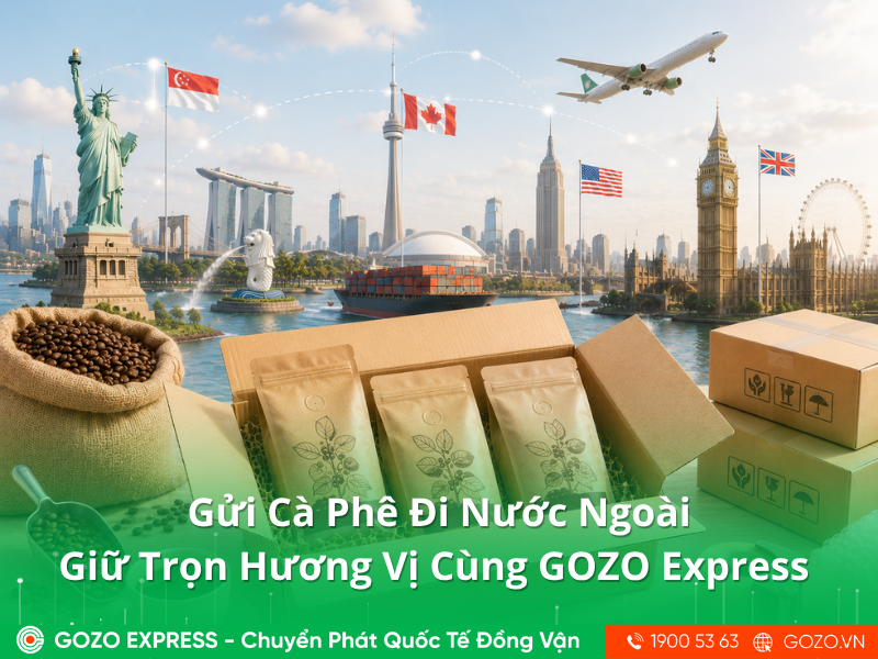 Gửi Cà Phê Đi Nước Ngoài Giữ Trọn Hương Vị Cùng GOZO Express 