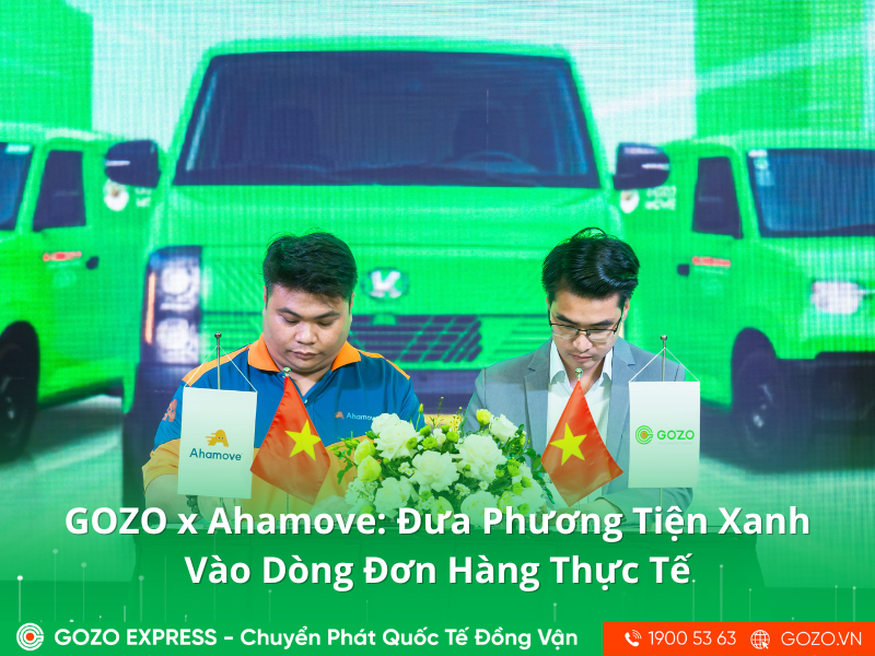 GOZO x Ahamove: Đưa Phương Tiện Xanh Vào Dòng Đơn Hàng Thực Tế
