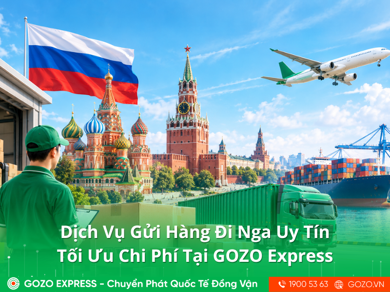 Dịch Vụ Gửi Hàng Đi Nga Uy Tín, Tối Ưu Chi Phí Tại GOZO Express